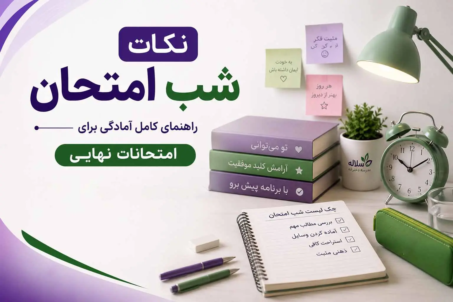 نکات مهم شب امتحان | چگونه با آمادگی کامل در امتحانات نهایی حاضر شویم
