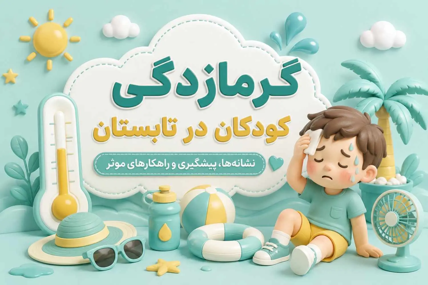 گرمازدگی کودکان در تابستان