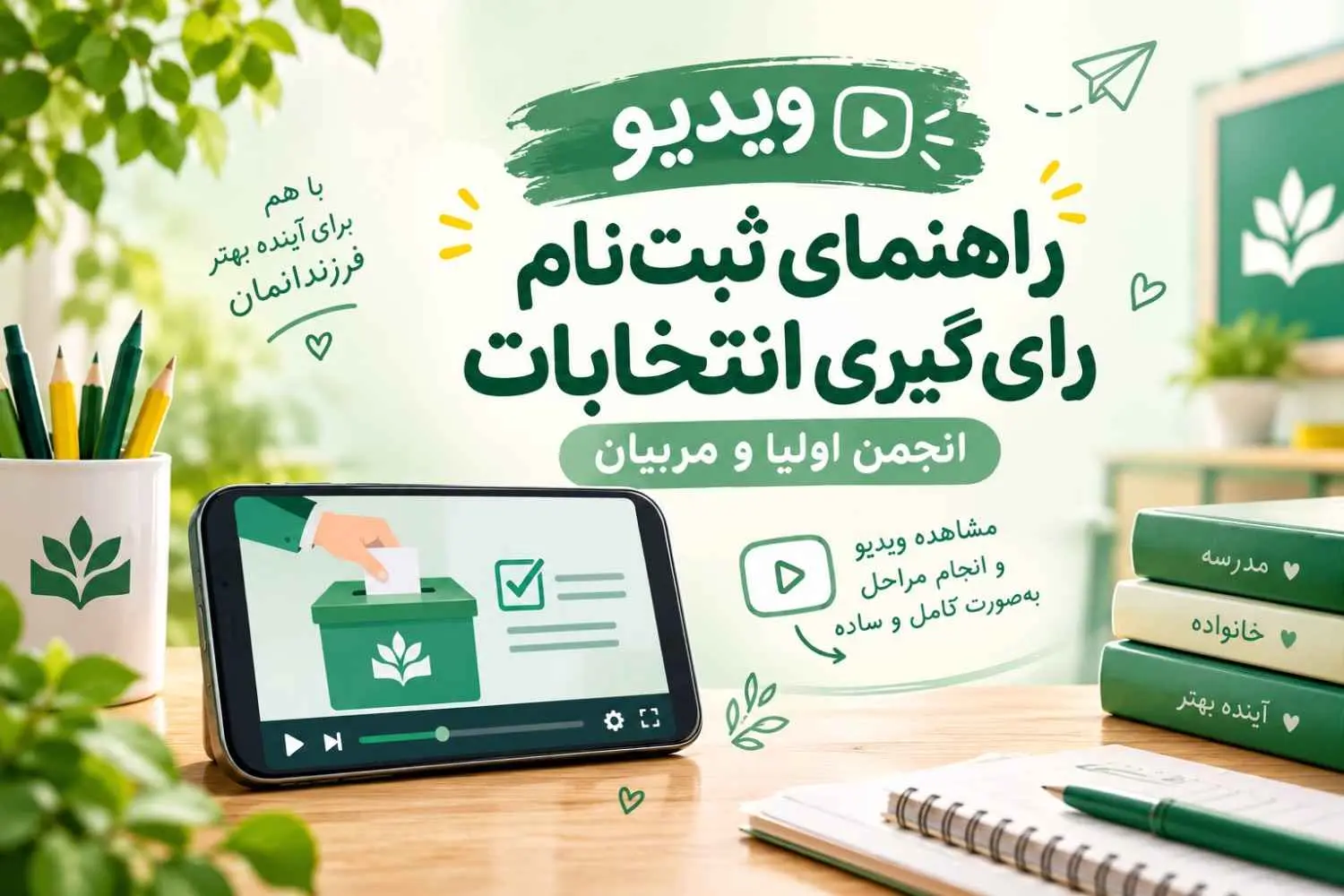 ویدیو آموزش انتخابات انجمن اولیا و مربیان